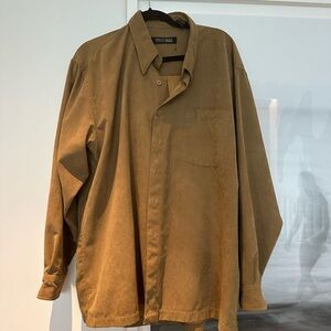 Brown Button-Up Shirt